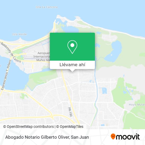 Mapa de Abogado Notario Gilberto Oliver