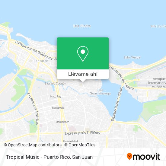 Mapa de Tropical Music - Puerto Rico