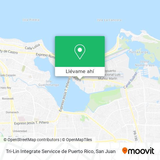 Mapa de Tri-Lin Integrate Servicce de Puerto Rico