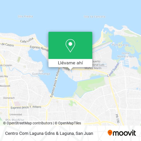 Mapa de Centro Com Laguna Gdns & Laguna