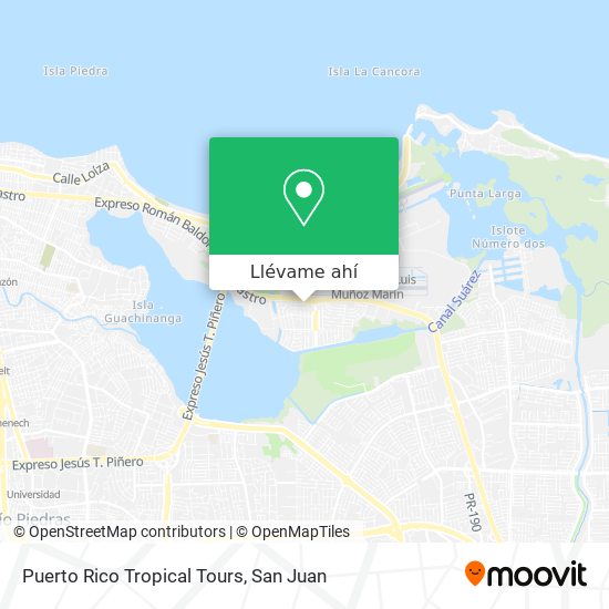 Mapa de Puerto Rico Tropical Tours