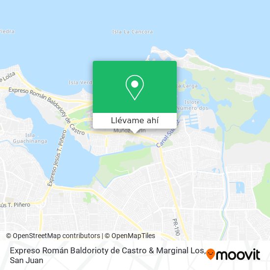Mapa de Expreso Román Baldorioty de Castro & Marginal Los