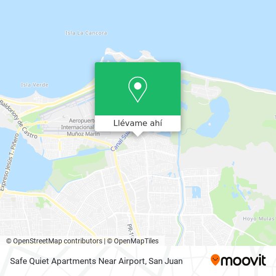 Mapa de Safe Quiet Apartments Near Airport