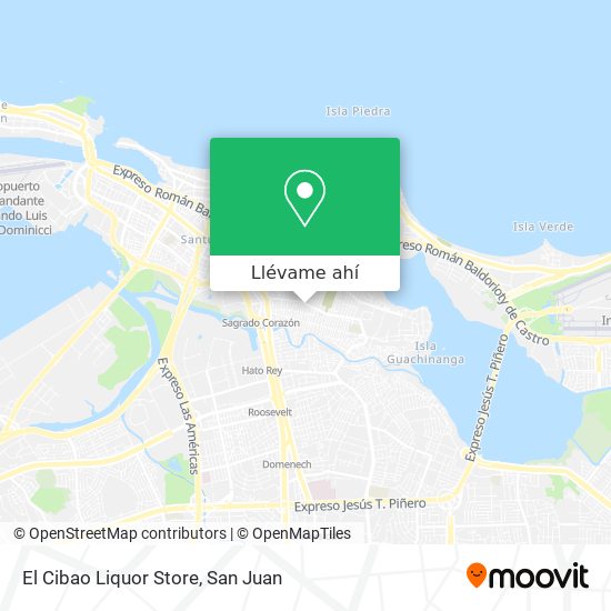 Mapa de El Cibao Liquor Store