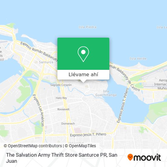 Mapa de The Salvation Army Thrift Store Santurce PR