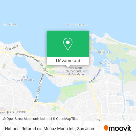 Mapa de National Return-Luis Muñoz Marin Int'l