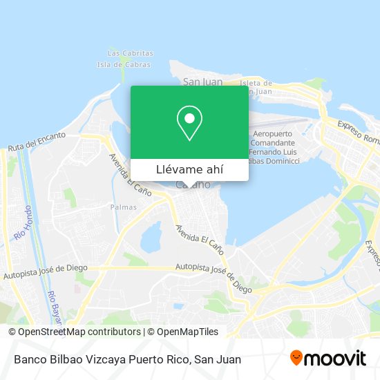 Mapa de Banco Bilbao Vizcaya Puerto Rico