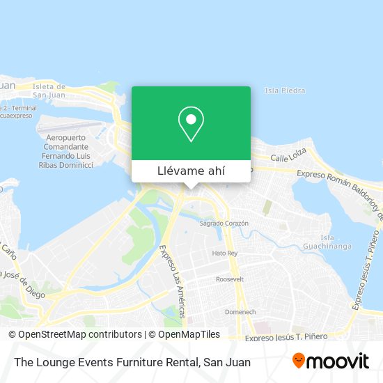 Mapa de The Lounge Events Furniture Rental