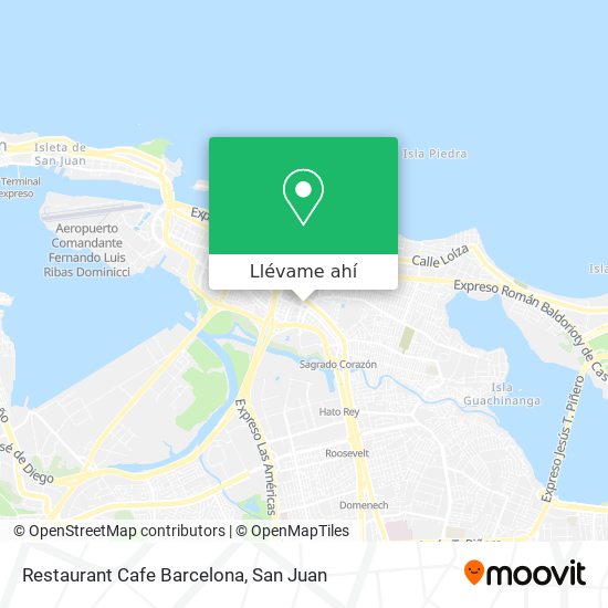 Mapa de Restaurant Cafe Barcelona
