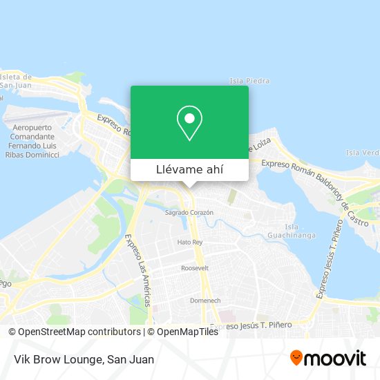 Mapa de Vik Brow Lounge