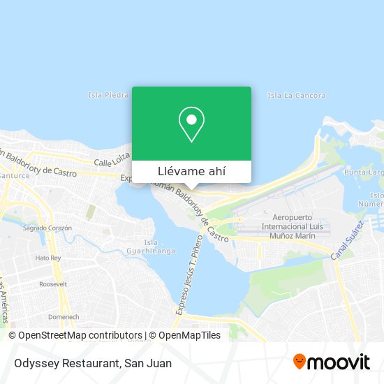 Mapa de Odyssey Restaurant