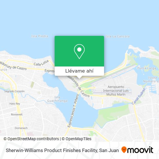 Mapa de Sherwin-Williams Product Finishes Facility