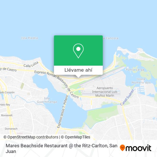 Mapa de Mares Beachside Restaurant @ the Ritz-Carlton