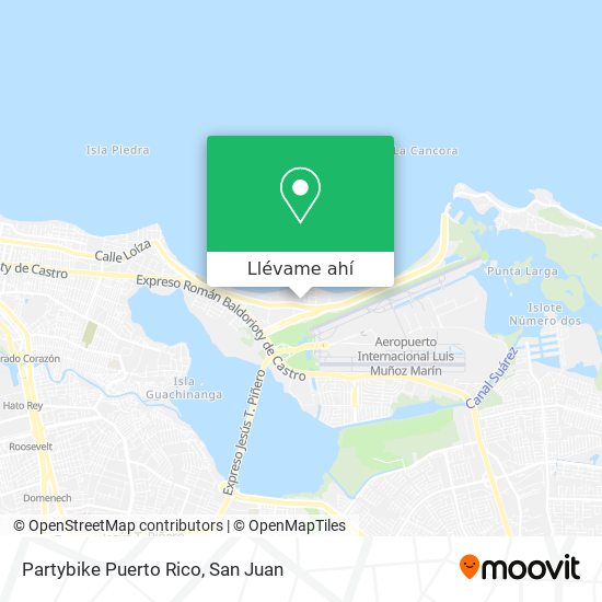 Mapa de Partybike Puerto Rico