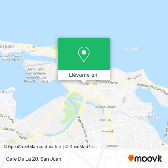 Mapa de Cafe De La 20