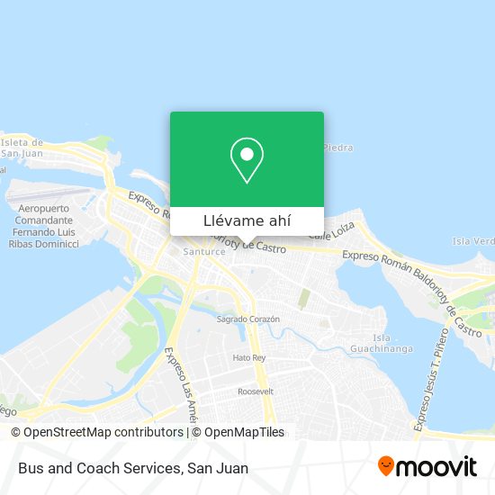 Mapa de Bus and Coach Services