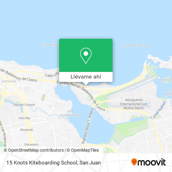 Mapa de 15 Knots Kiteboarding School