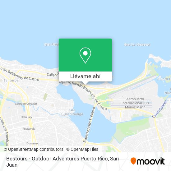 Mapa de Bestours - Outdoor Adventures Puerto Rico