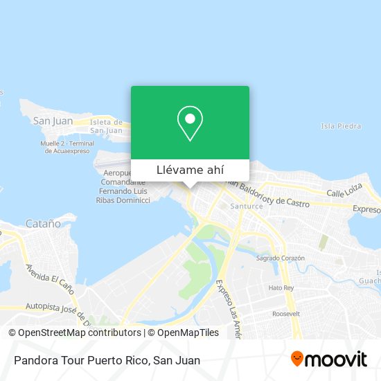Mapa de Pandora Tour Puerto Rico
