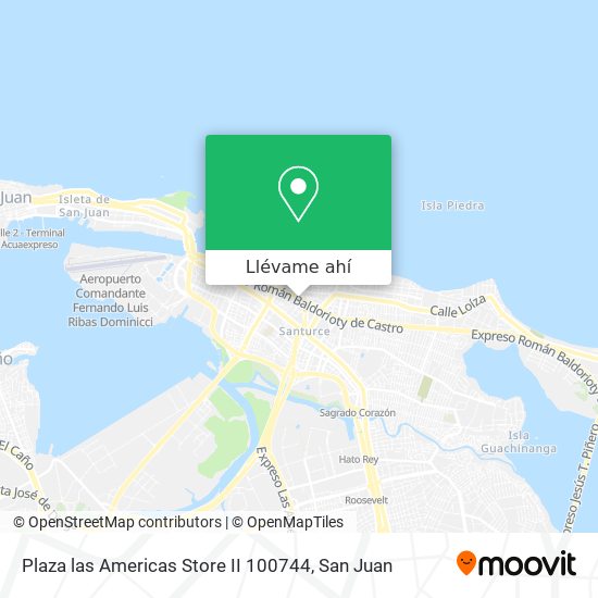 Mapa de Plaza las Americas Store II 100744