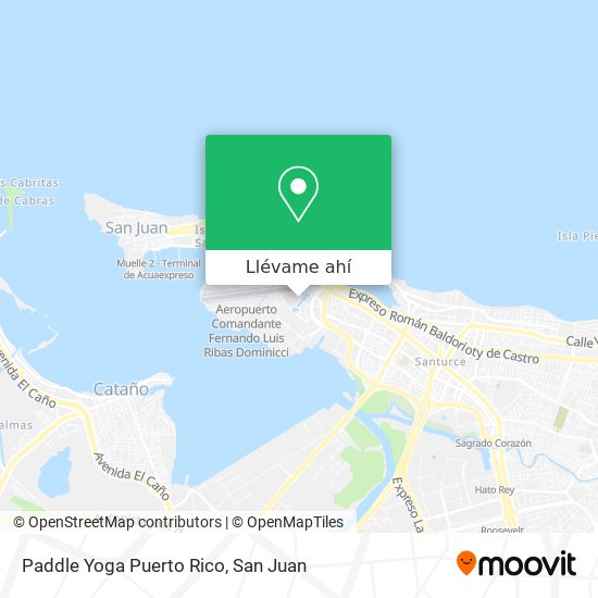 Mapa de Paddle Yoga Puerto Rico