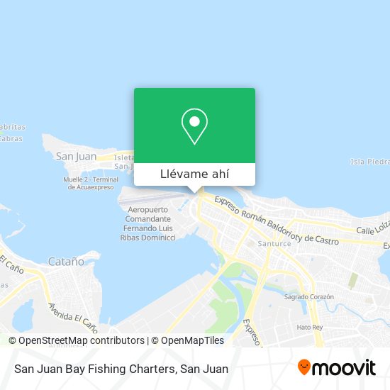 Mapa de San Juan Bay Fishing Charters