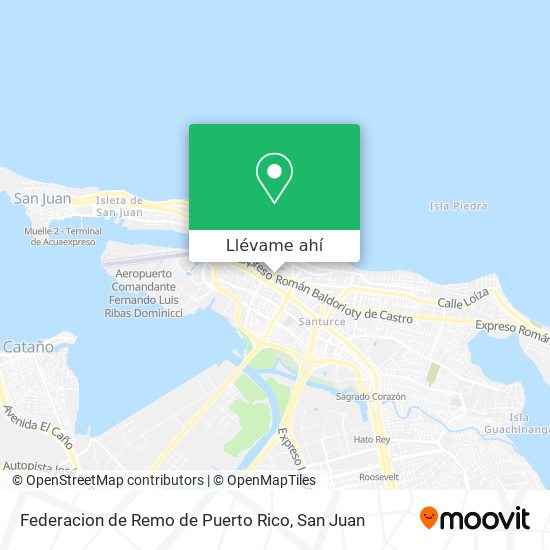 Mapa de Federacion de Remo de Puerto Rico