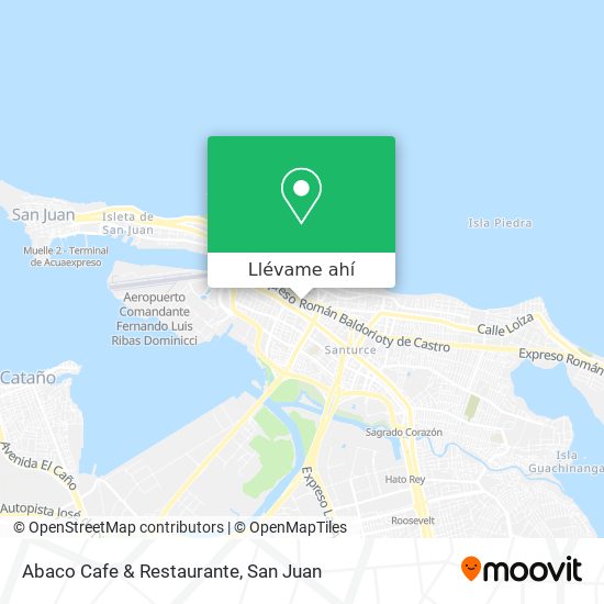 Mapa de Abaco Cafe & Restaurante