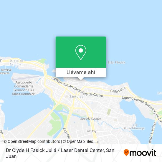 Mapa de Dr Clyde H Fasick Juliá / Laser Dental Center
