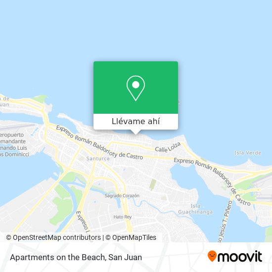 Mapa de Apartments on the Beach