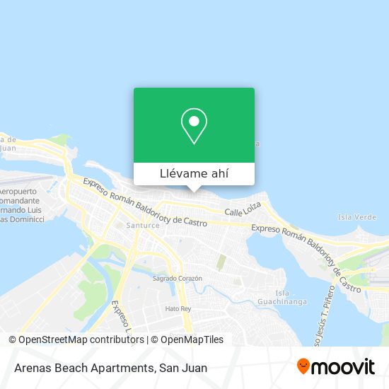 Mapa de Arenas Beach Apartments