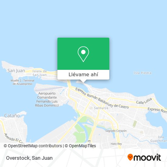 Mapa de Overstock