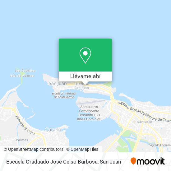 Mapa de Escuela Graduado Jose Celso Barbosa