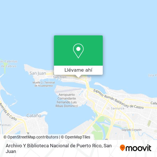 Mapa de Archivo Y Biblioteca Nacional de Puerto Rico