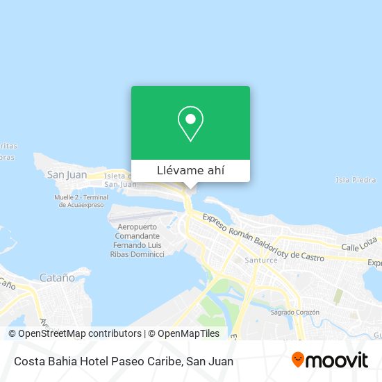 Mapa de Costa Bahia Hotel Paseo Caribe