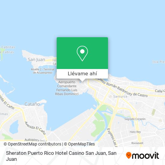 Mapa de Sheraton Puerto Rico Hotel Casino San Juan