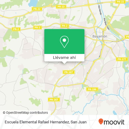 Mapa de Escuela Elemental Rafael Hernandez