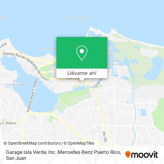 Mapa de Garage Isla Verde, Inc.  Mercedes-Benz Puerto Rico