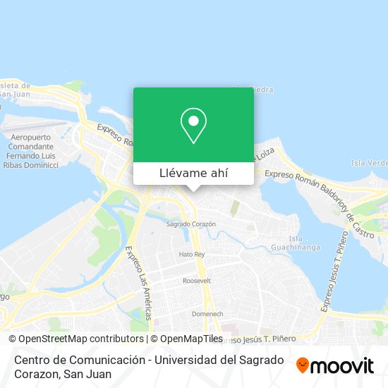 Mapa de Centro de Comunicación - Universidad del Sagrado Corazon