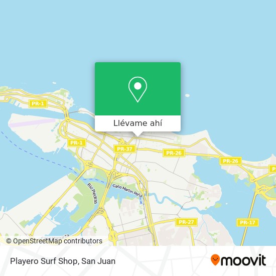 Mapa de Playero Surf Shop