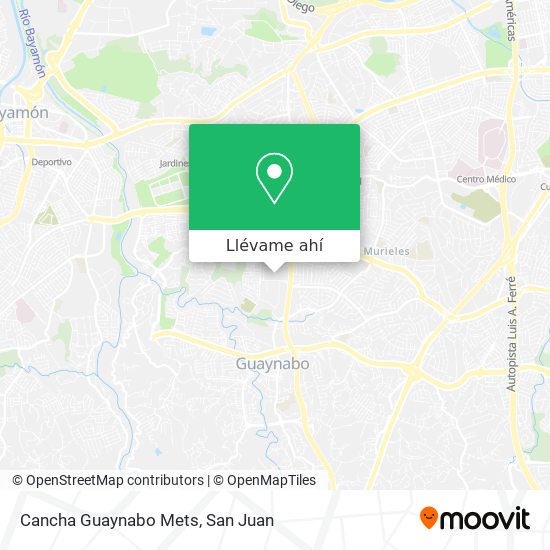 Mapa de Cancha Guaynabo Mets