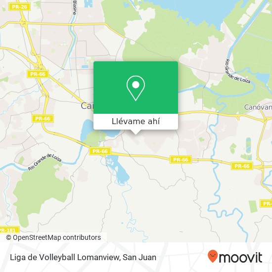 Mapa de Liga de Volleyball Lomanview