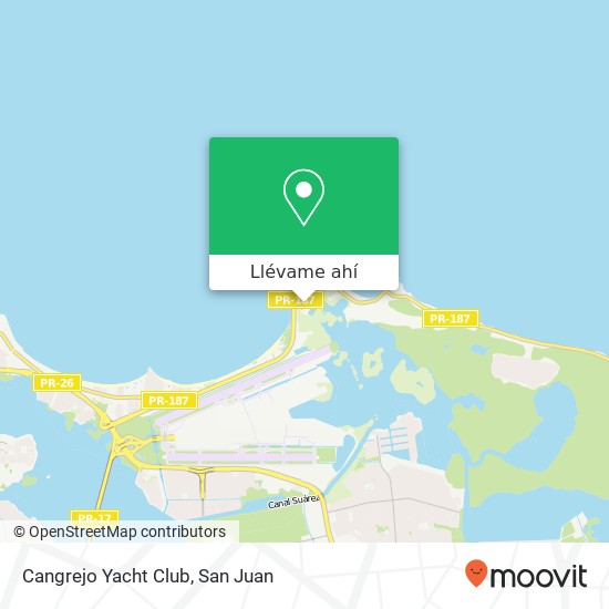Mapa de Cangrejo Yacht Club