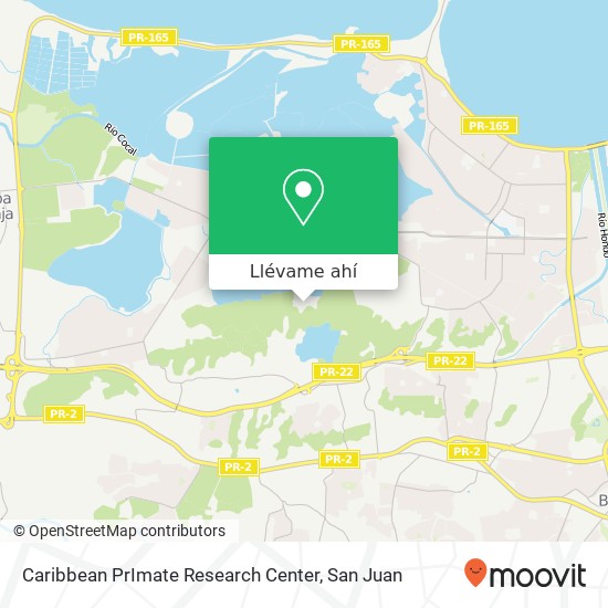 Mapa de Caribbean PrImate Research Center
