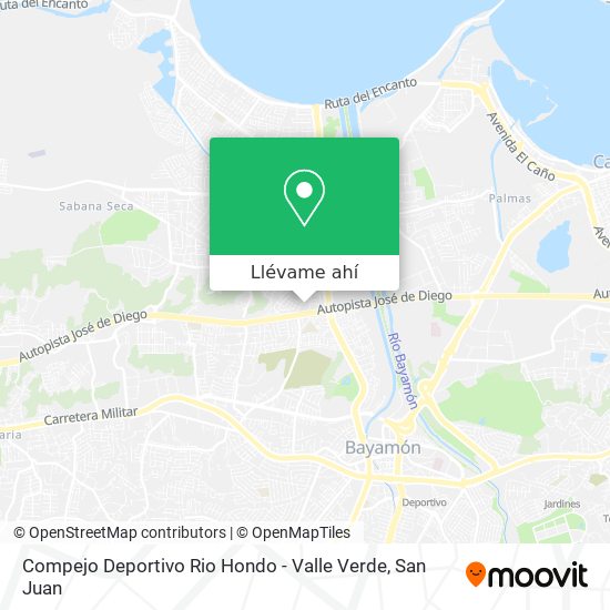 Mapa de Compejo Deportivo Rio Hondo - Valle Verde