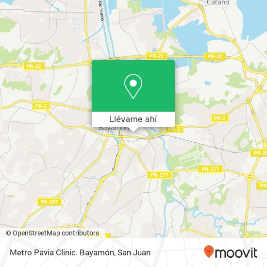 Mapa de Metro Pavia Clinic. Bayamón