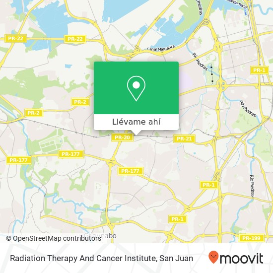 Mapa de Radiation Therapy And Cancer Institute