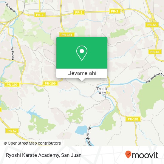 Mapa de Ryoshi Karate Academy