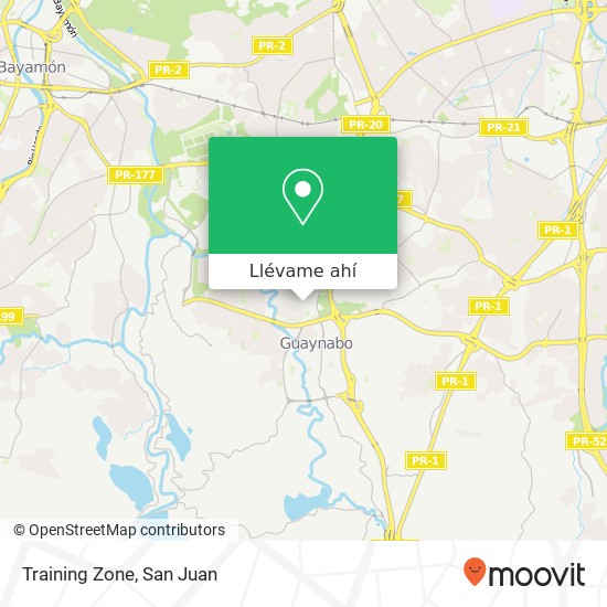 Mapa de Training Zone