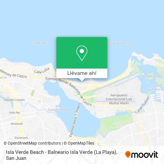 Mapa de Isla Verde Beach - Balneario Isla Verde (La Playa)
